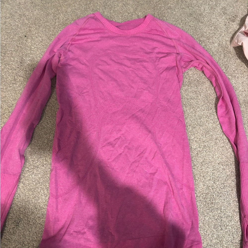 lululemon athletica Pink Long Sleeve Top